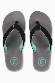 Foamlife Grey Mens Traa Flip Flops - Image 3 of 6