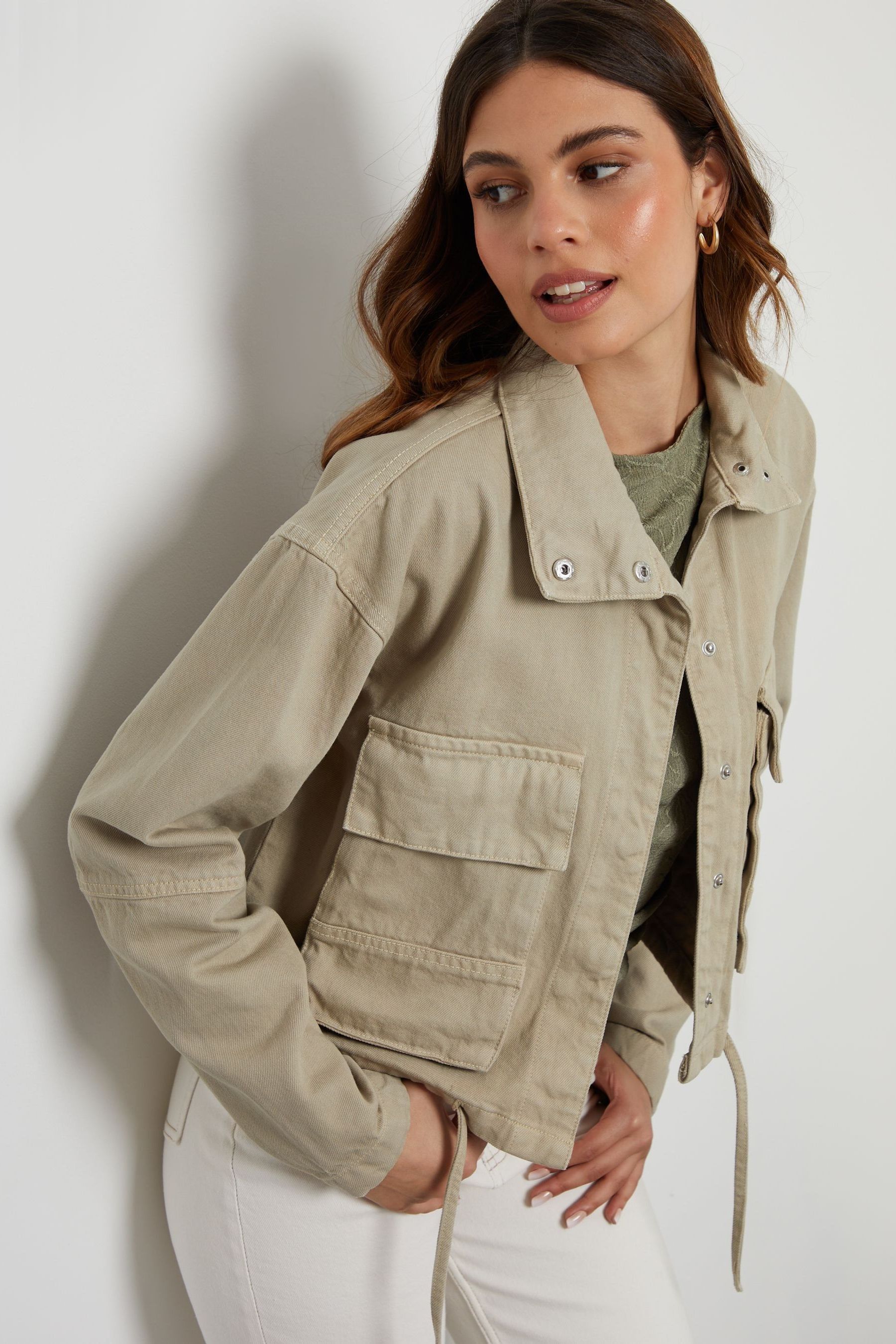 Women's lightweight cargo jacket on sale