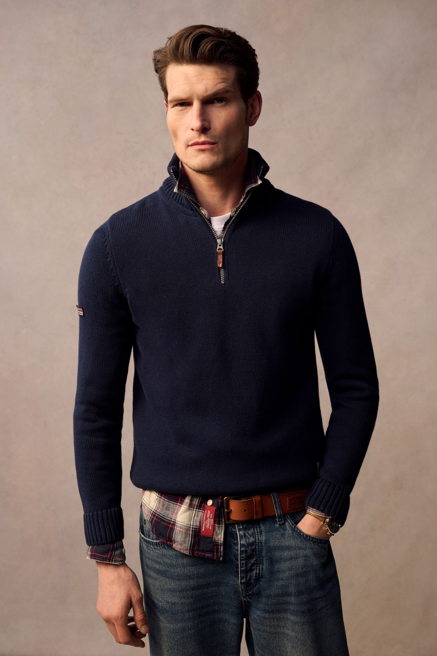 Superdry blue jumper cheap