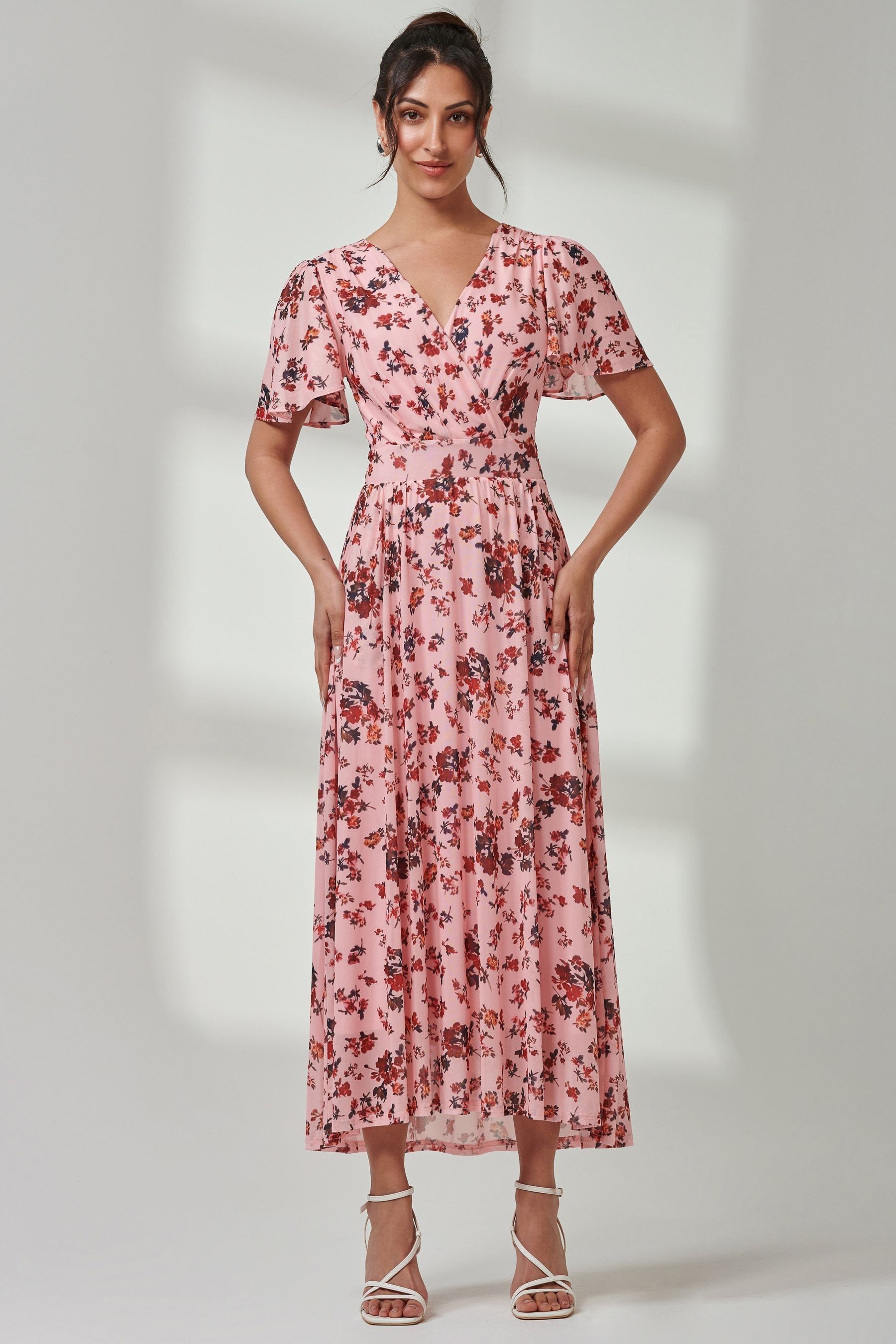 Lipsy gracie print wrap dress shop