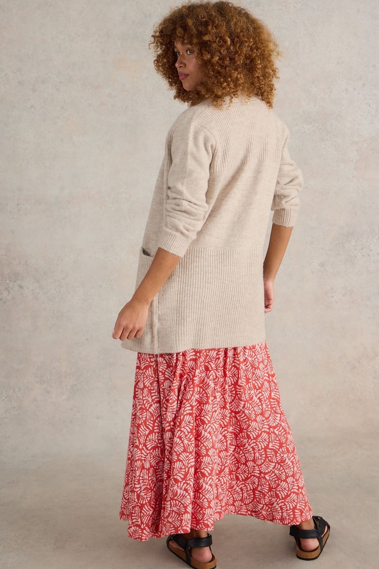 White Stuff Natural Erin Longline Cardigan - Image 2 of 6