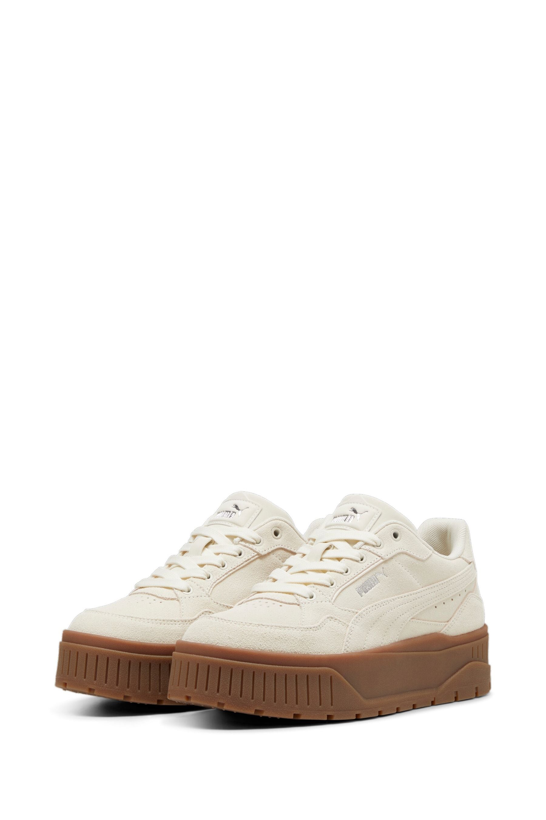 Buy Puma Cream Womens Kar II Idol Suede Sneakers from Next Australia