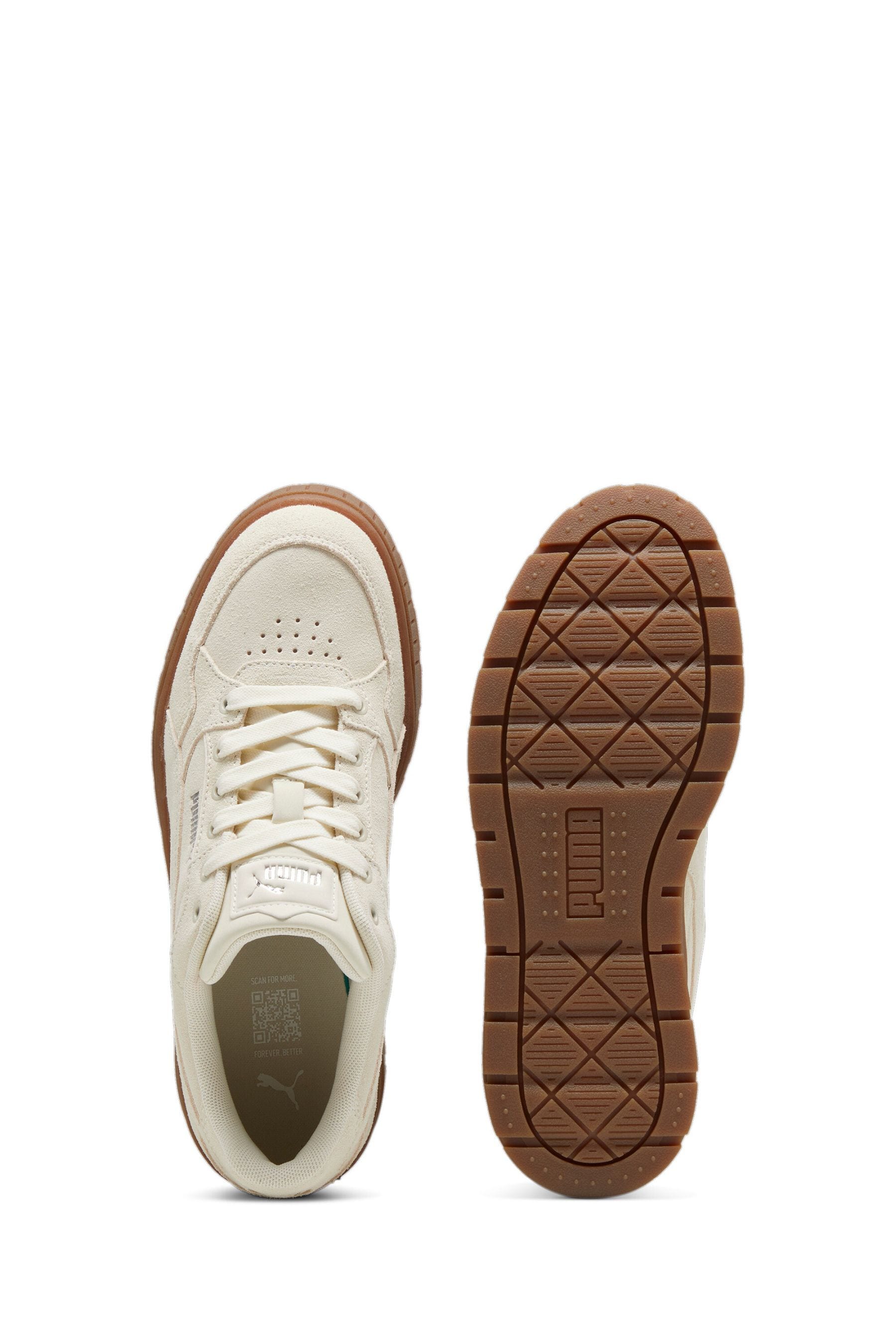 Buy Puma Cream Womens Kar II Idol Suede Sneakers from Next Canada