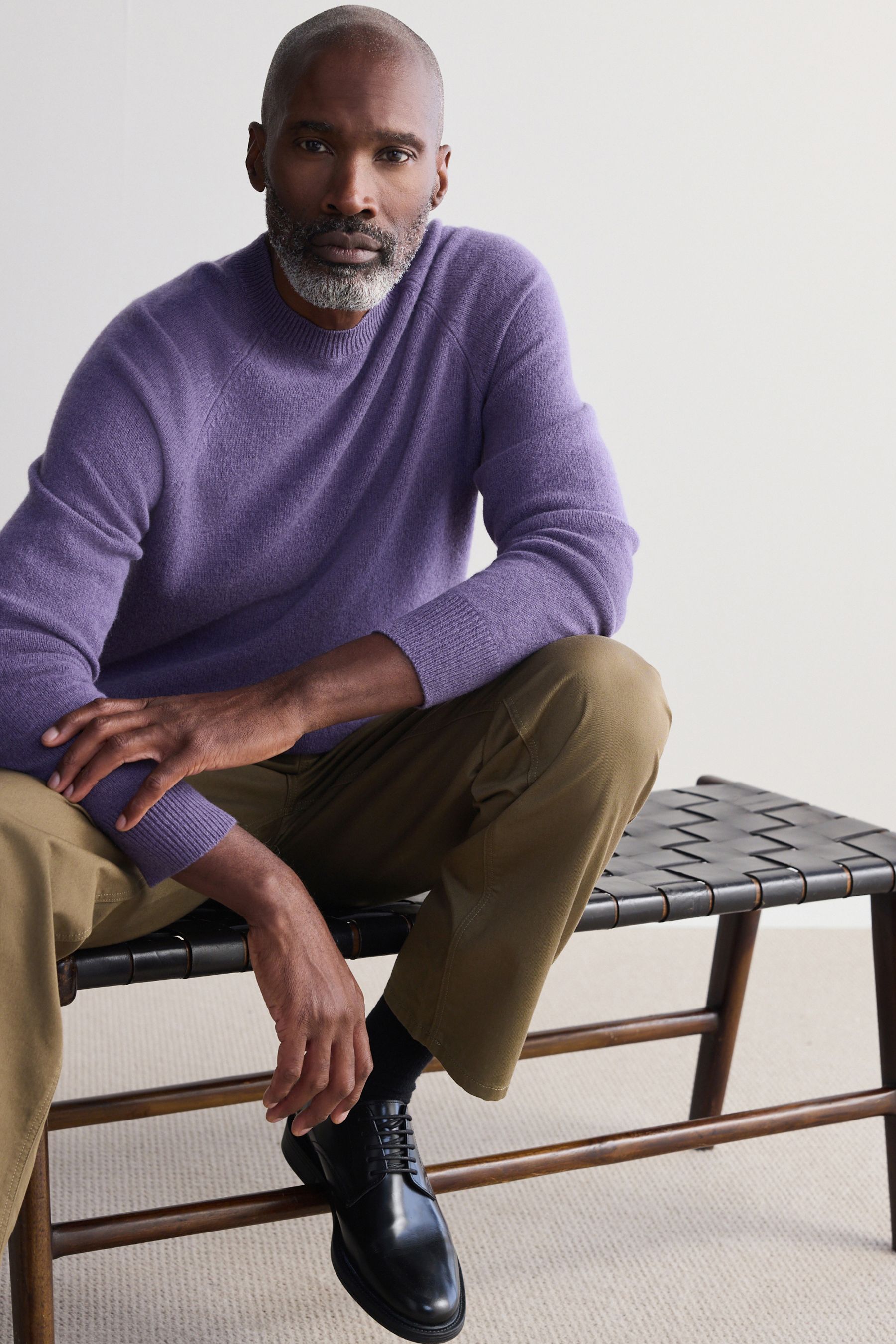 Buy Lilac Purple Crew Neck Regular Fit Signature 100 Merino Wool Midweight Jumper from the Next UK online shop