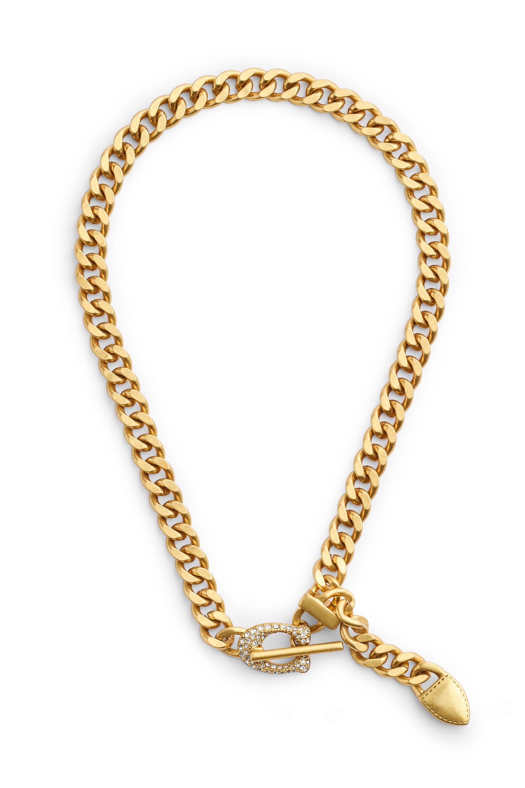 Coach gold necklace sale