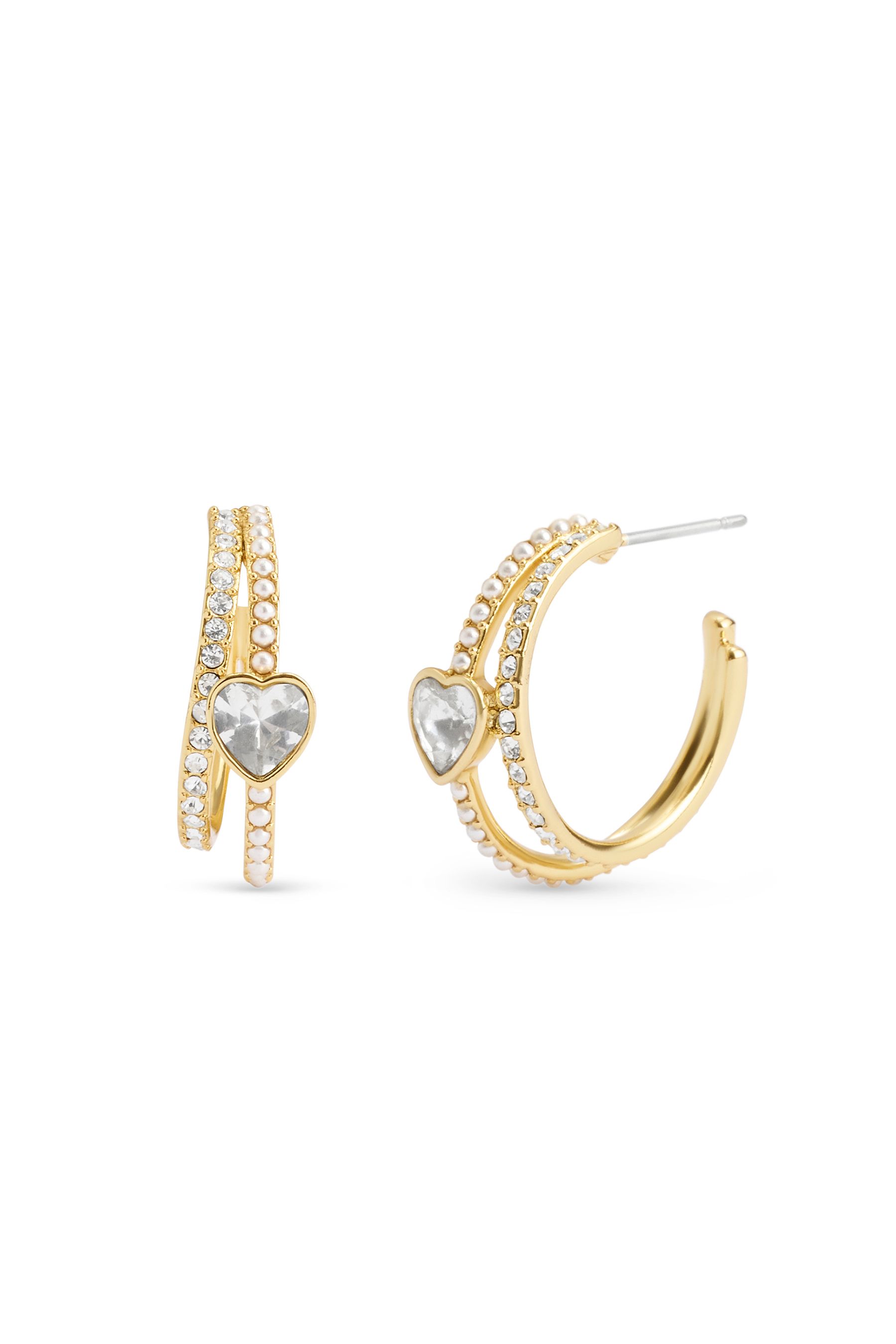 Coach gold hoop earrings top