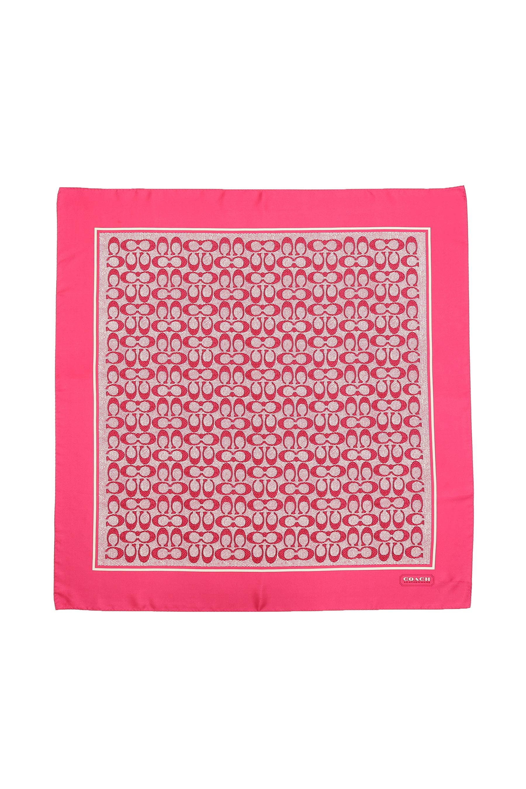 Coach silk square scarf hot sale