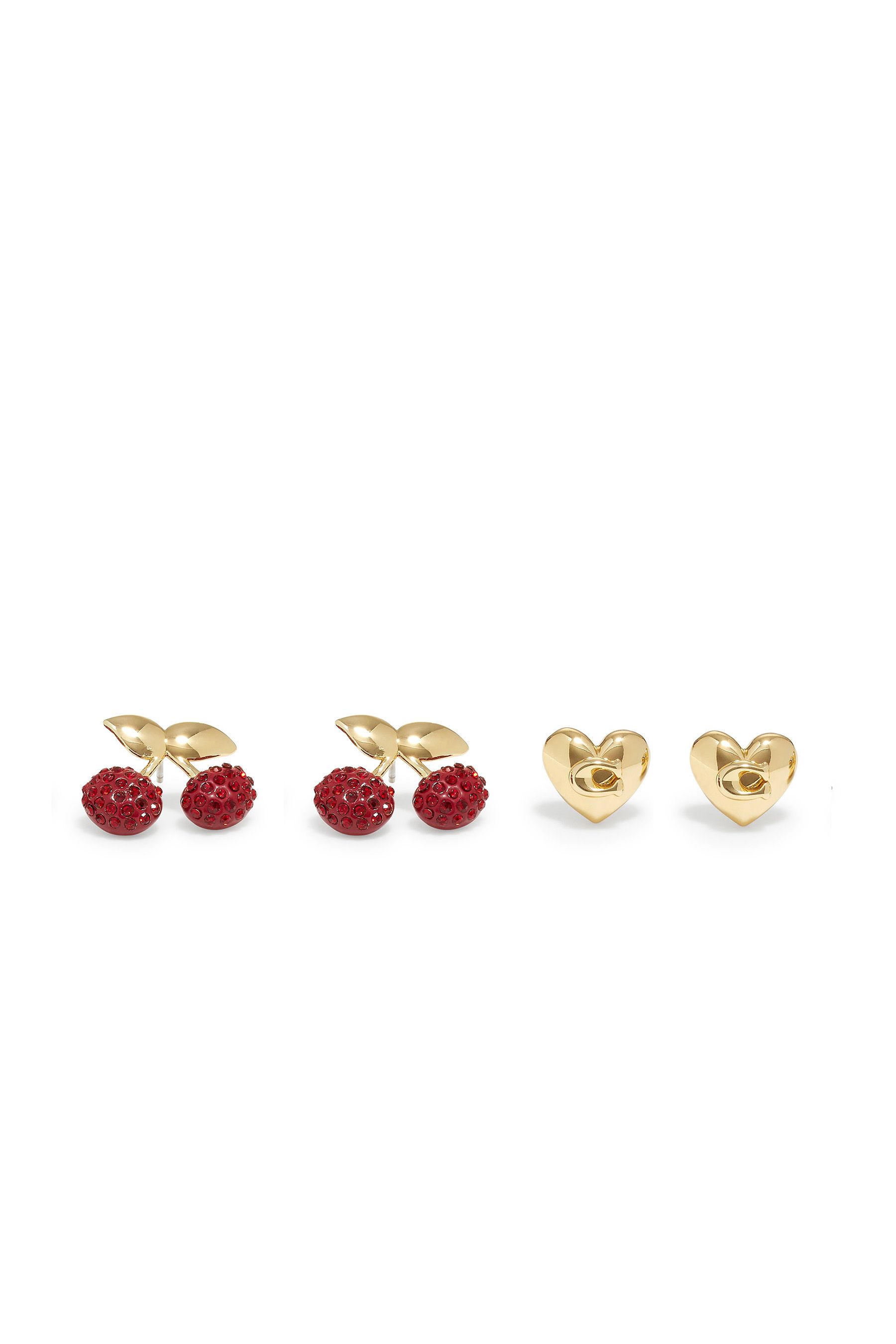 Coach gold earrings shop