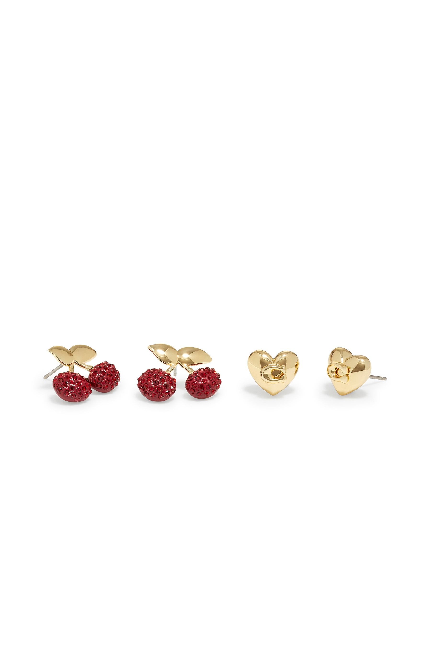Coach cherry earrings cheap