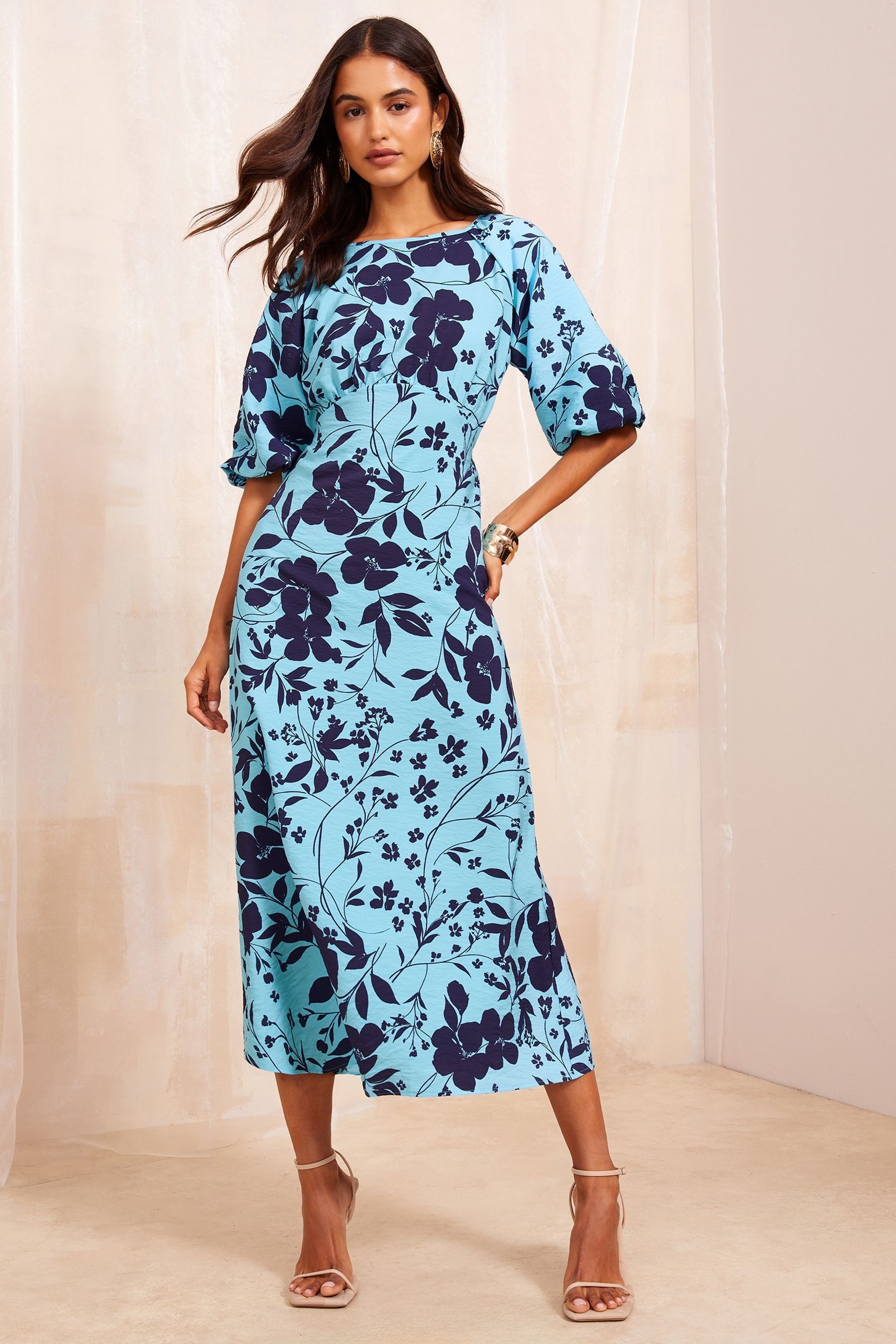 Midi empire dress deals