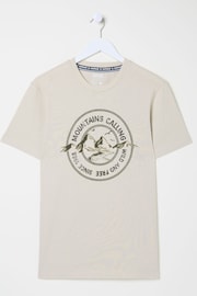 FatFace Natural Mountains Calling T-Shirt - Image 5 of 5