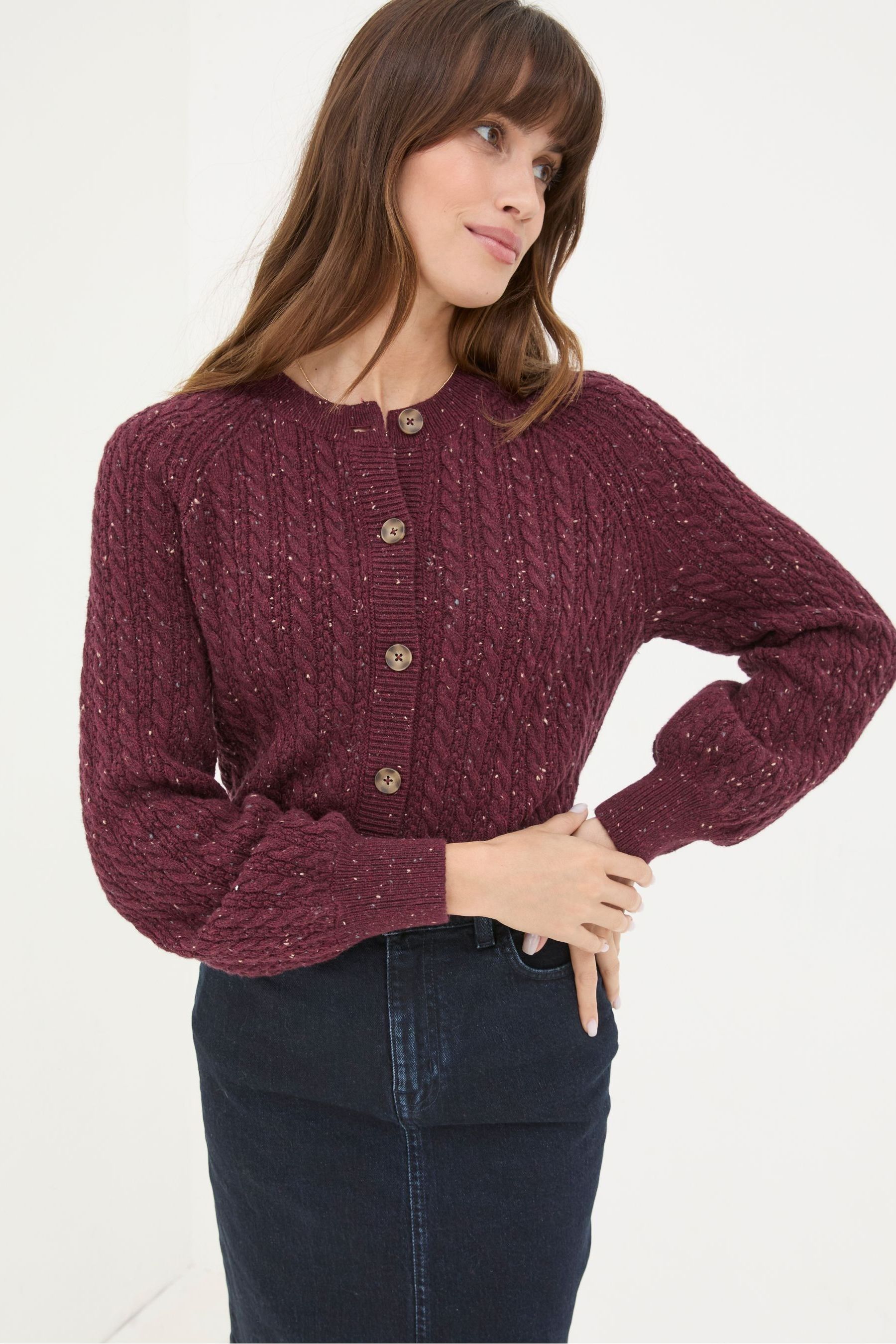 Fat face hooded cardigan on sale