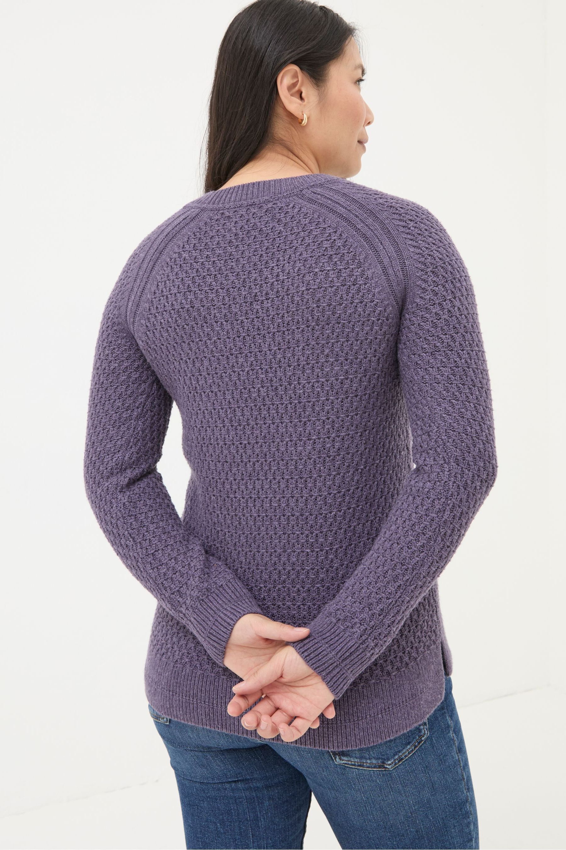 Buy FatFace Ella Dark Purple Jumper from Next Luxembourg