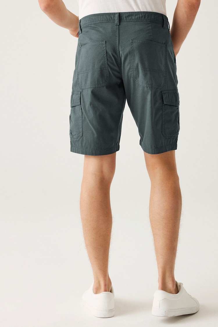 Regatta Grey 100% Cotton Ruwan Cargo Shorts - Image 2 of 6