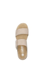 Rieker Womens White Bur-Fastener Sandals - Image 4 of 9