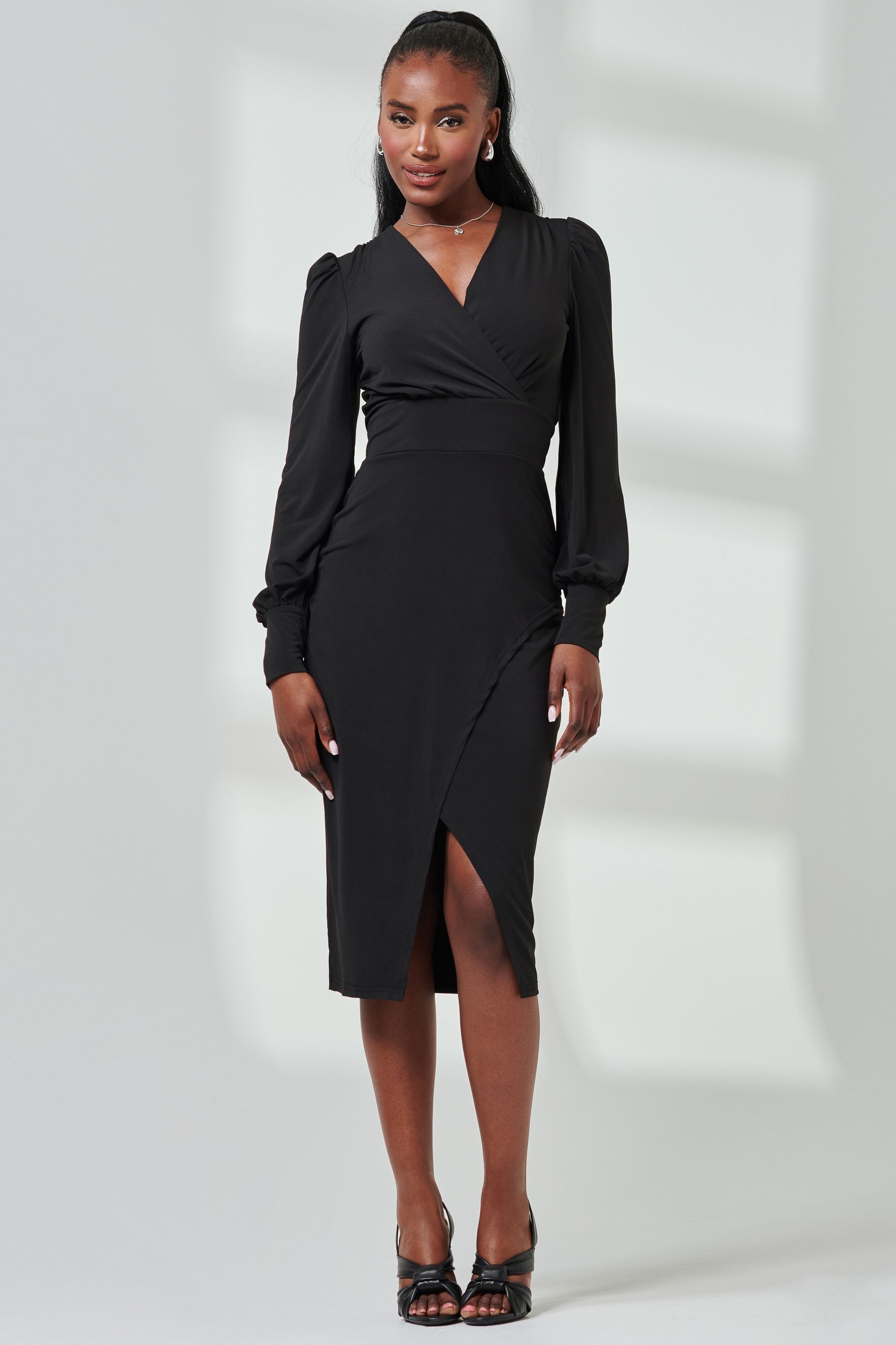 Wrap pencil dress store