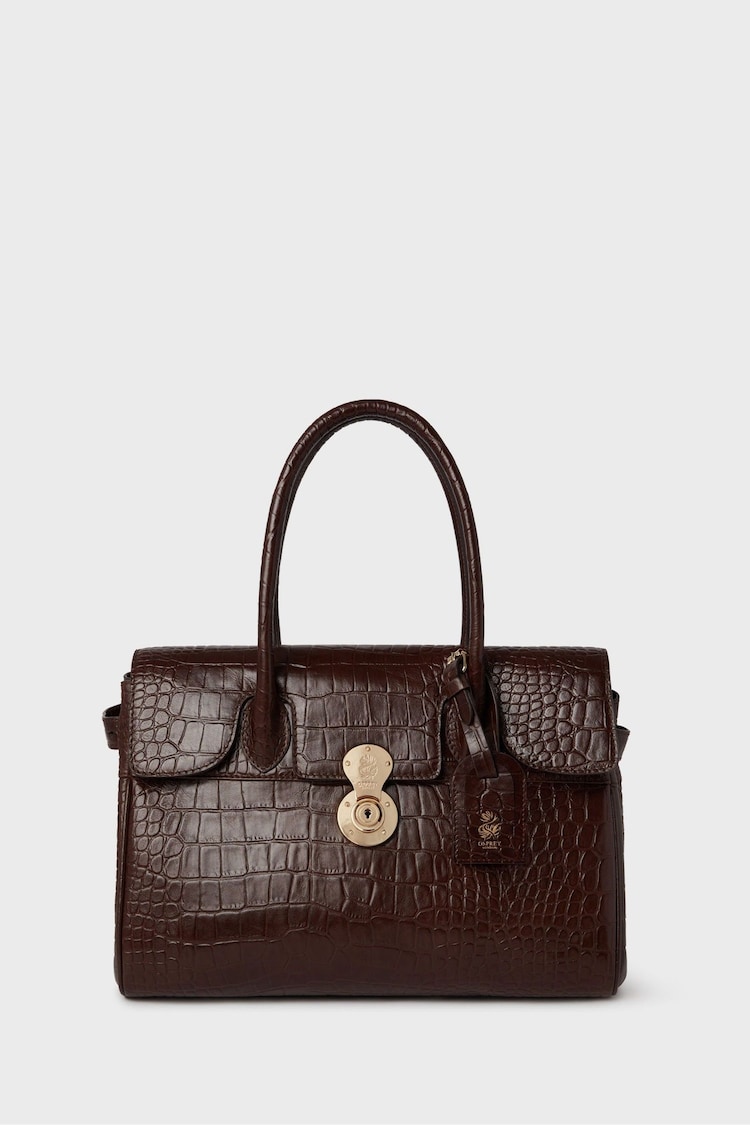 OSPREY LONDON The Weybridge Leather Shoulder Brown Bag - Image 1 of 5