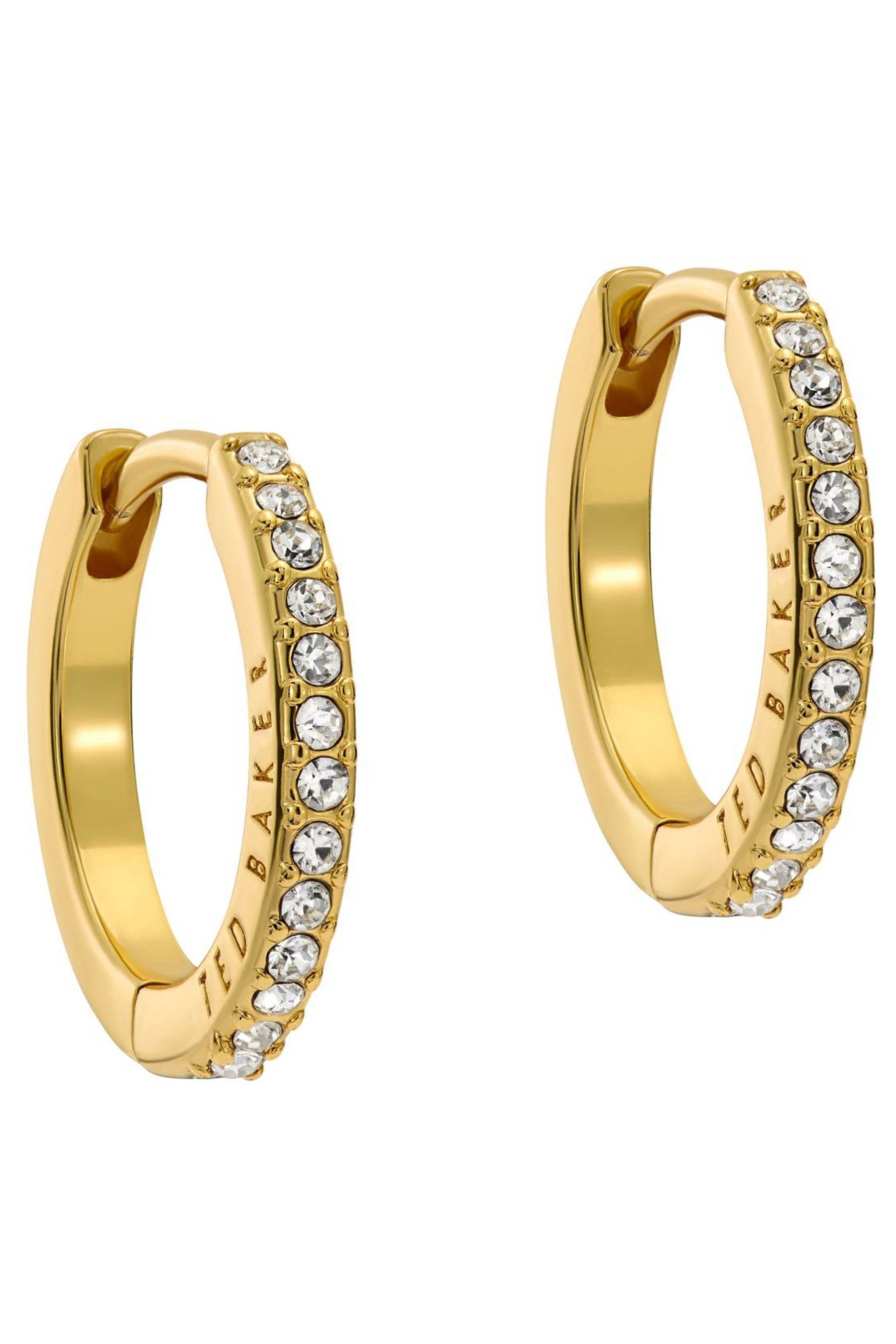 Buy Ted Baker Gold Heplie Crystal Hoop Earrings from Next Australia