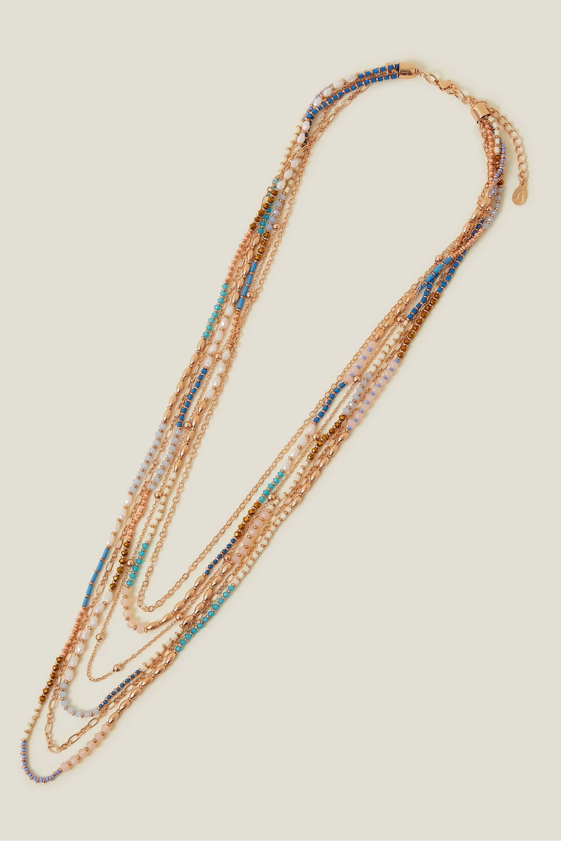 Buy Accessorize Gold Tone Layered Beaded Necklace from Next Luxembourg