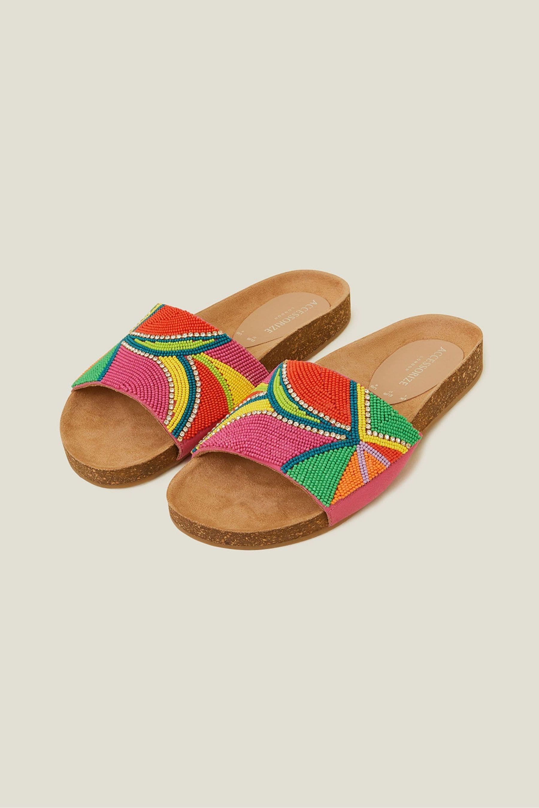 Acheter Accessorize Beaded Geometric Cork Footbed Sandals from Next Luxembourg