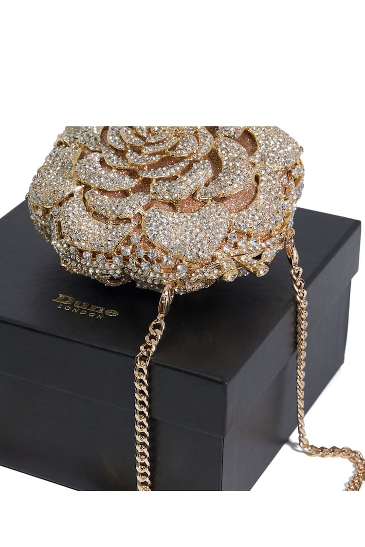 Dune London Gold Bling Hard Embellished Flow Bag - Image 5 of 5