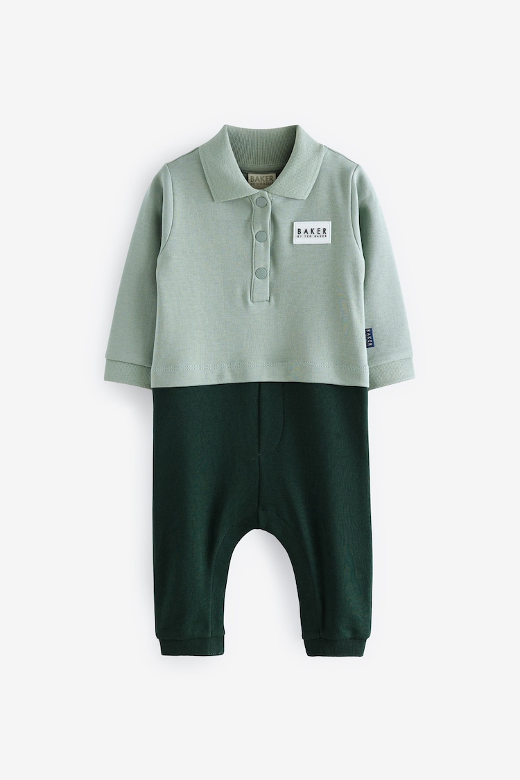 Baker by Ted Baker 100% Cotton Polo Romper - Image 1 of 6