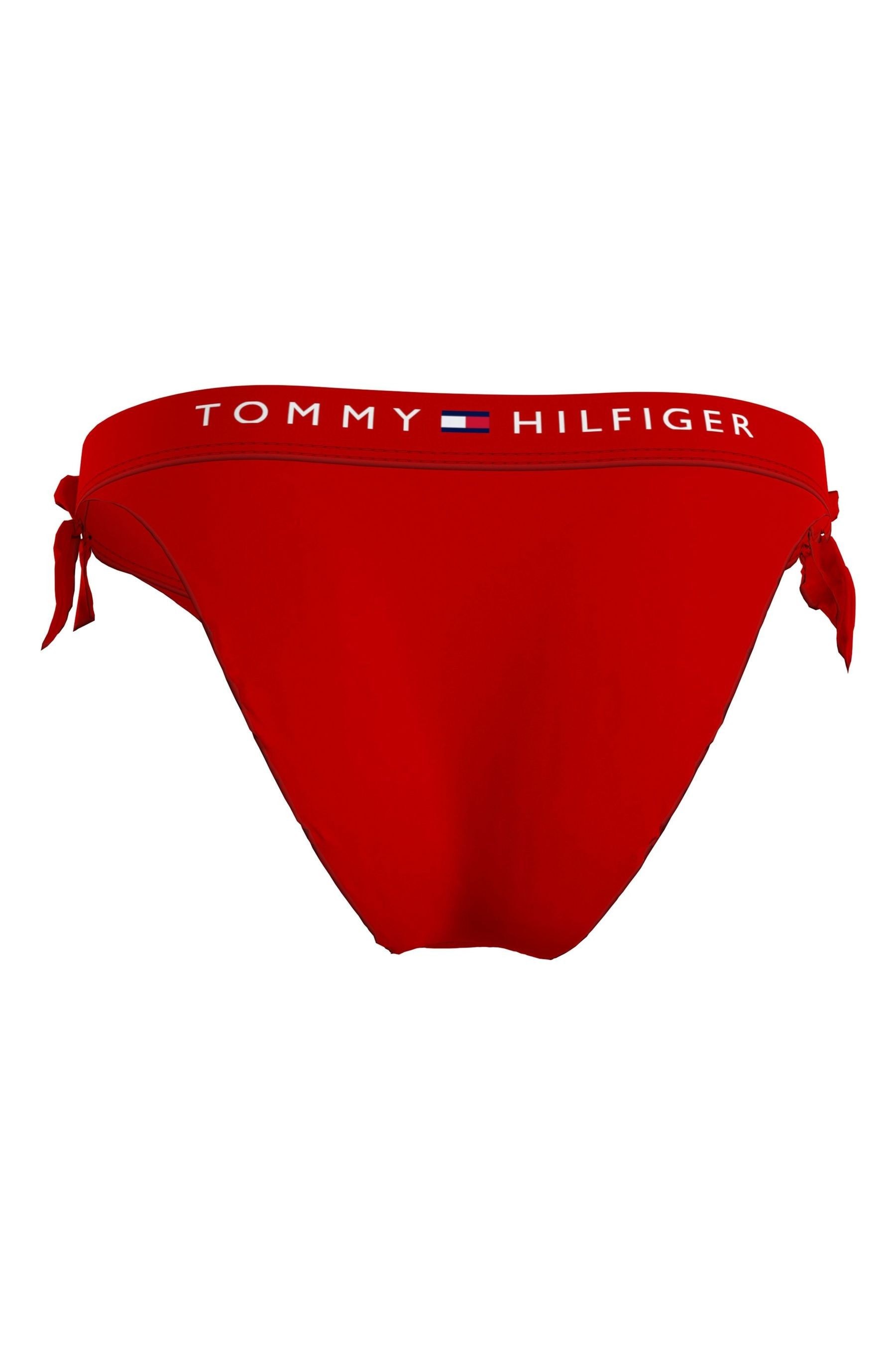 Buy Tommy Hilfiger Red Original Side Tie Cheeky Bikini Bottoms from Next Malta