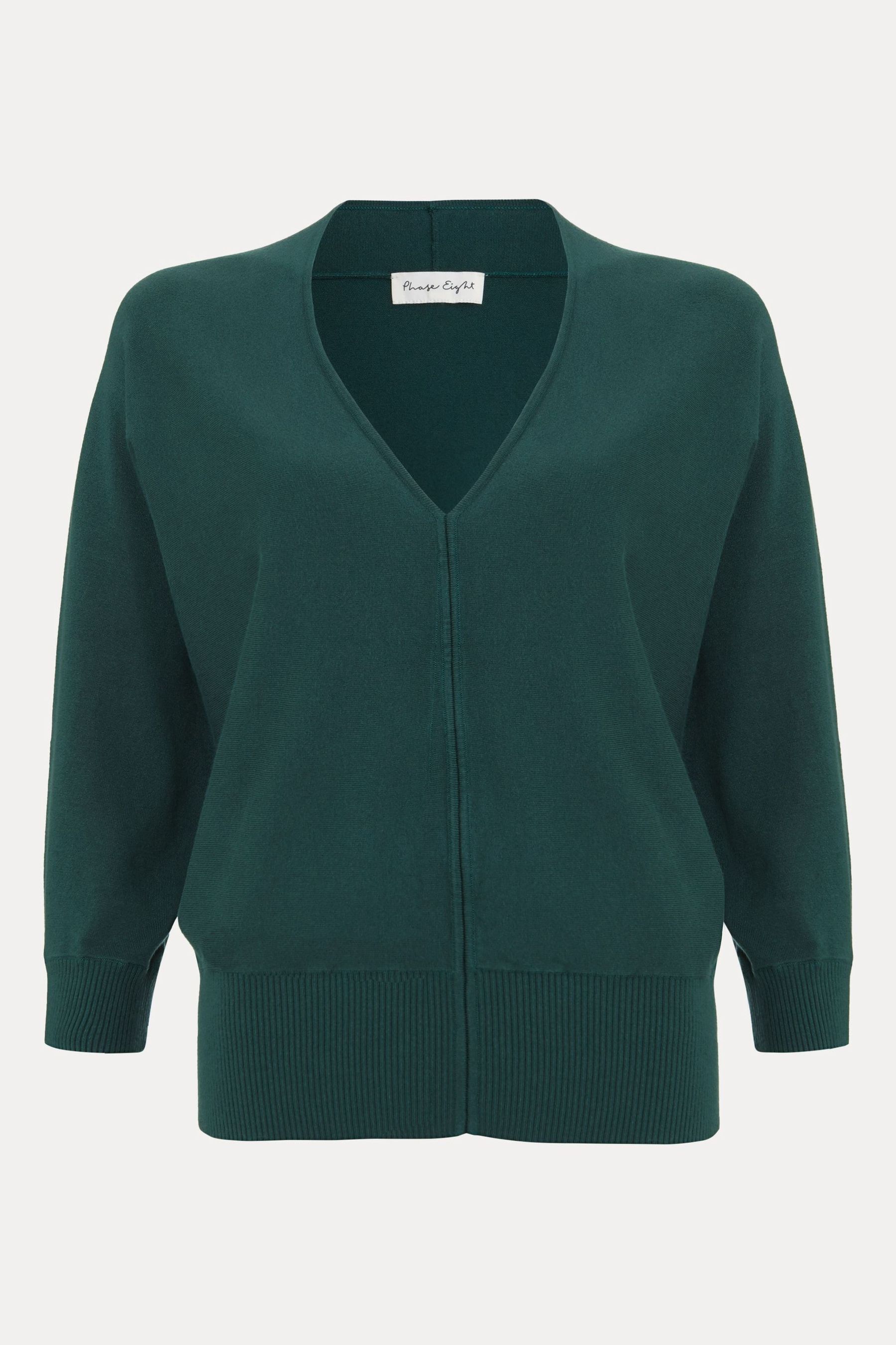Buy Phase Eight Green Gina V Neck Batwing Jumper from the Next UK online shop