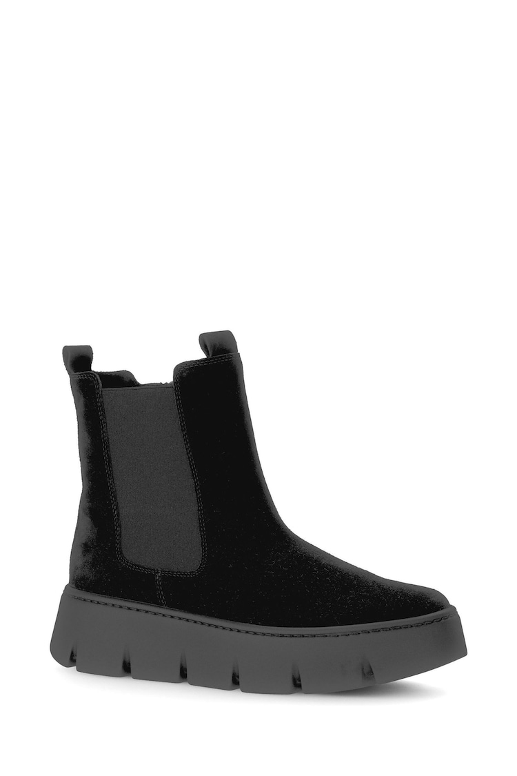 Gabor Custom Suede Ankle Black Boots - Image 1 of 4