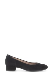 Gabor Dimbar Suede Slip-On Court Black Shoes - Image 1 of 5