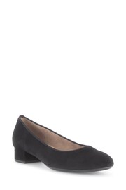 Gabor Dimbar Suede Slip-On Court Black Shoes - Image 3 of 5