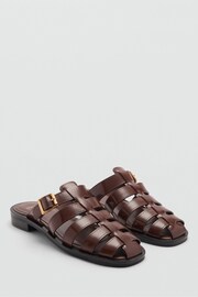 Mango Brown Fisherman Sandals - Image 3 of 6