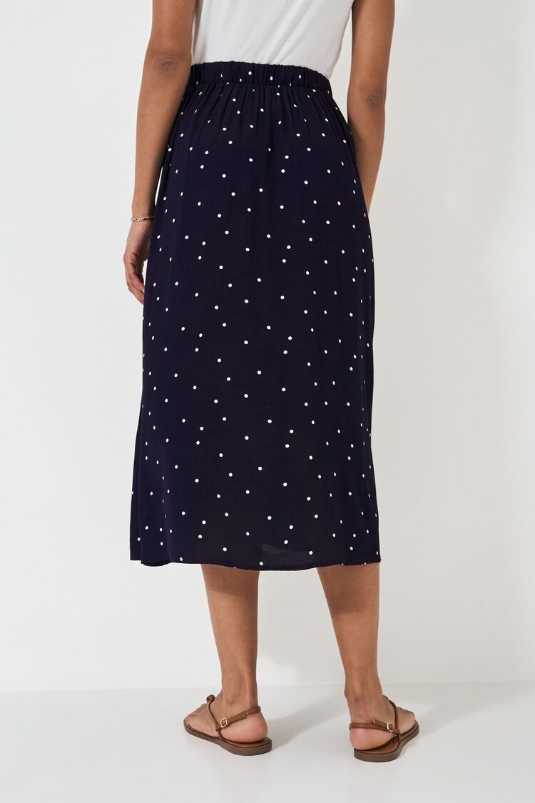 Crew Clothing Company Blue Amber Flared Midi Skirt - Image 2 of 5