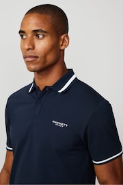 Hackett London Men Blue Polo Shirt - Image 5 of 8