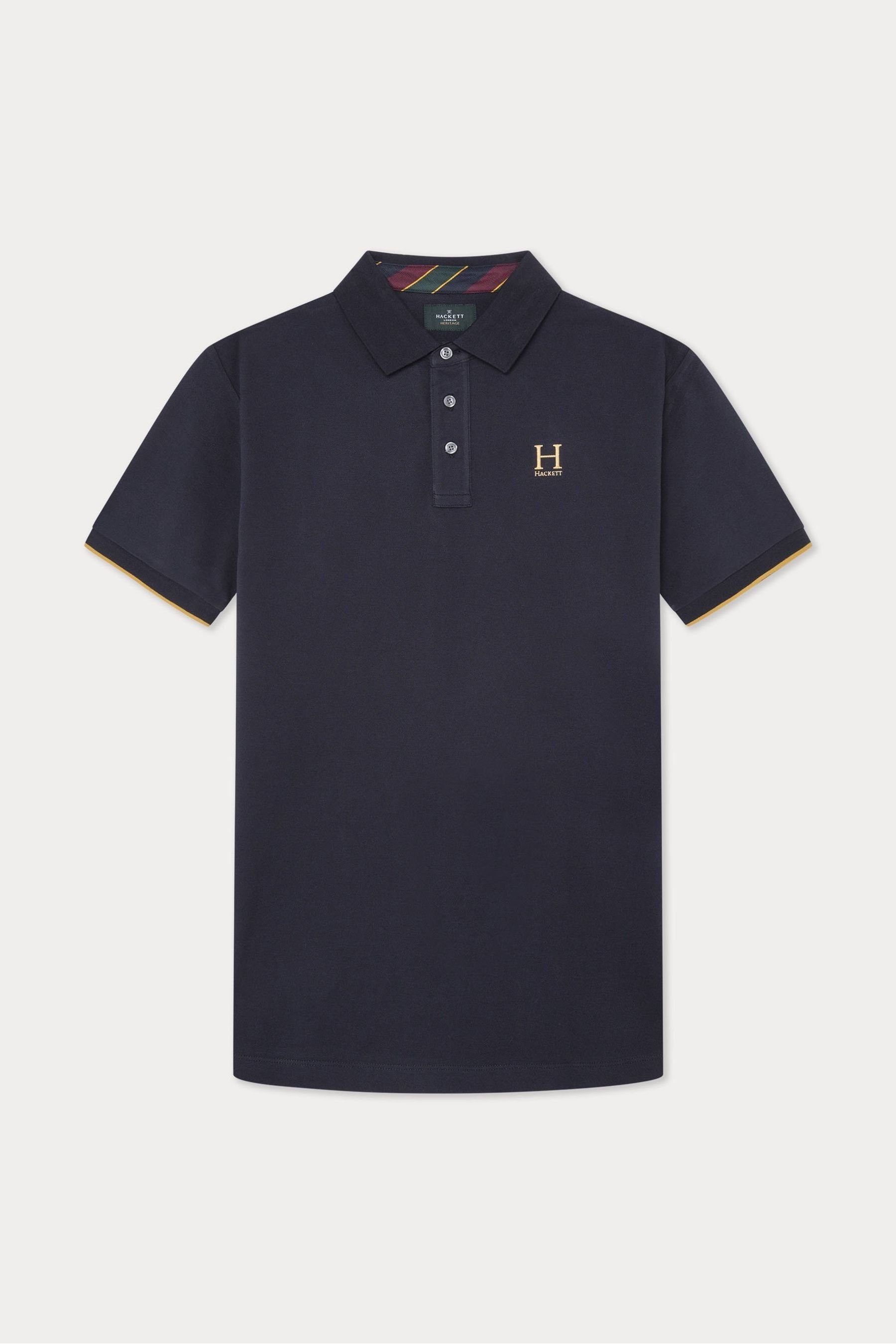 Buy Polo Homme Bleu Hackett London from Next Luxembourg