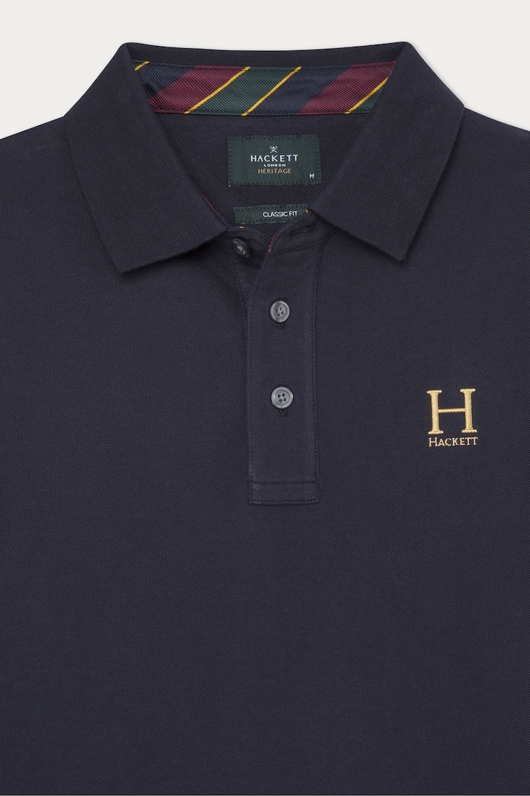 Hackett London Men Blue Polo Shirt - Image 8 of 8