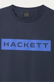 Hackett Men Blue London 100% Cotton T-Shirt - Image 3 of 3