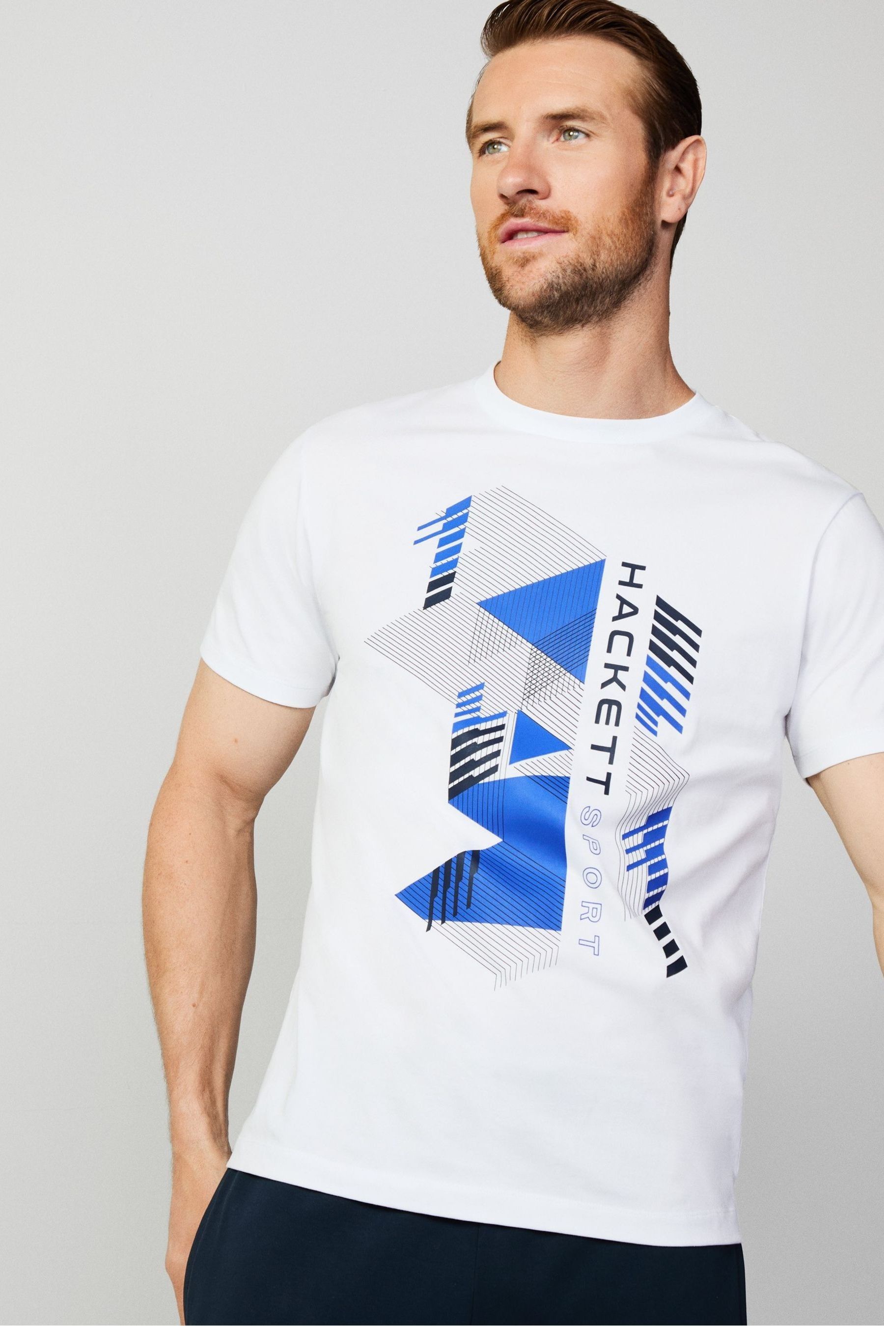 Hackett Men London 100 Cotton White T Shirt large Mens