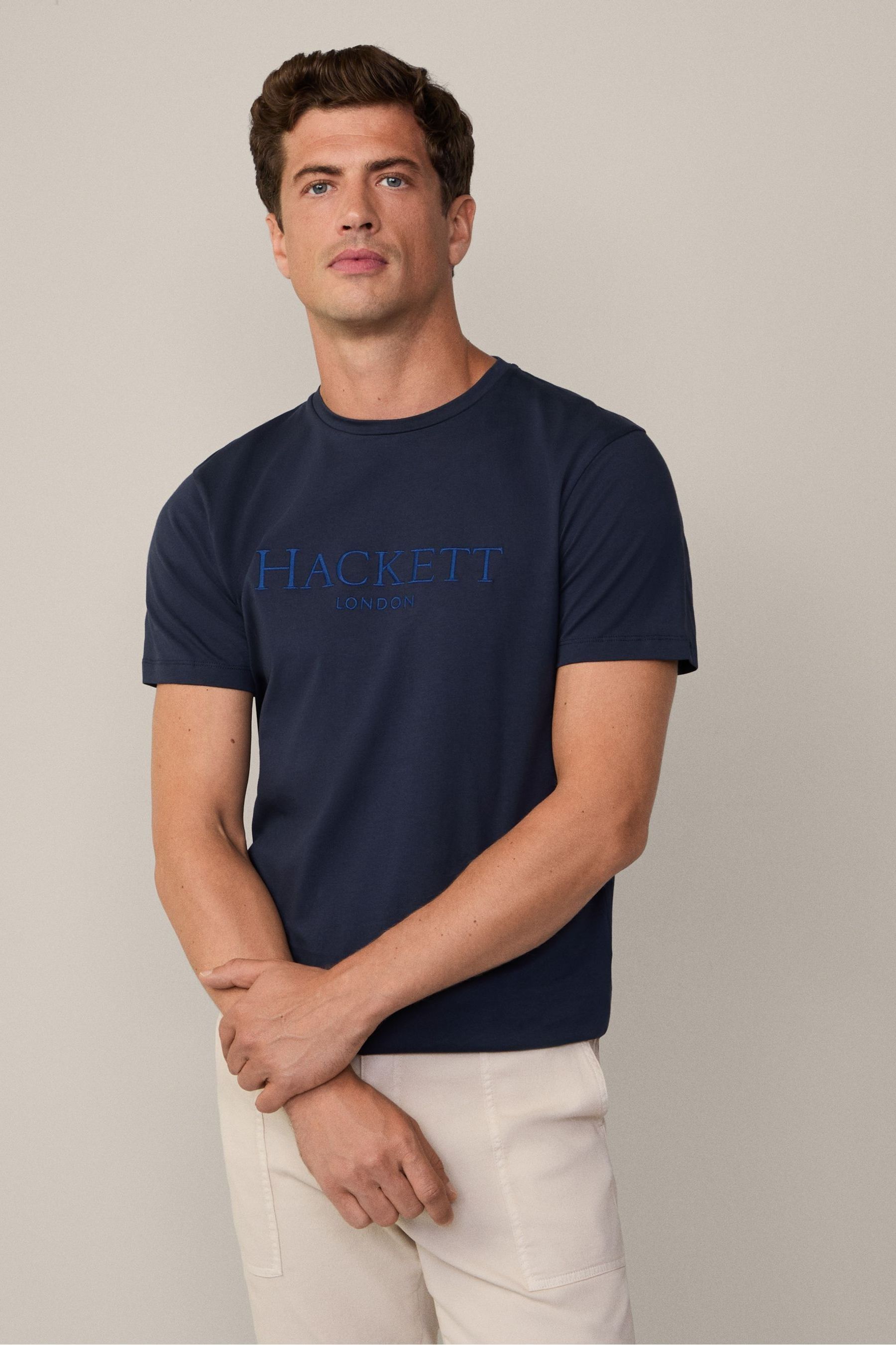 Buy Hackett London Men Blue 100 Cotton T Shirt from Next Armenia