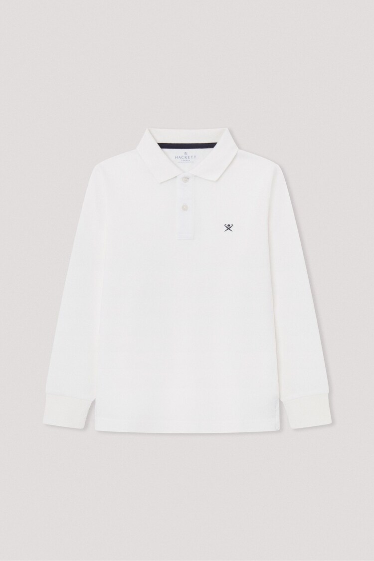 Hackett London Older Boys White Polo Shirt - Image 1 of 3