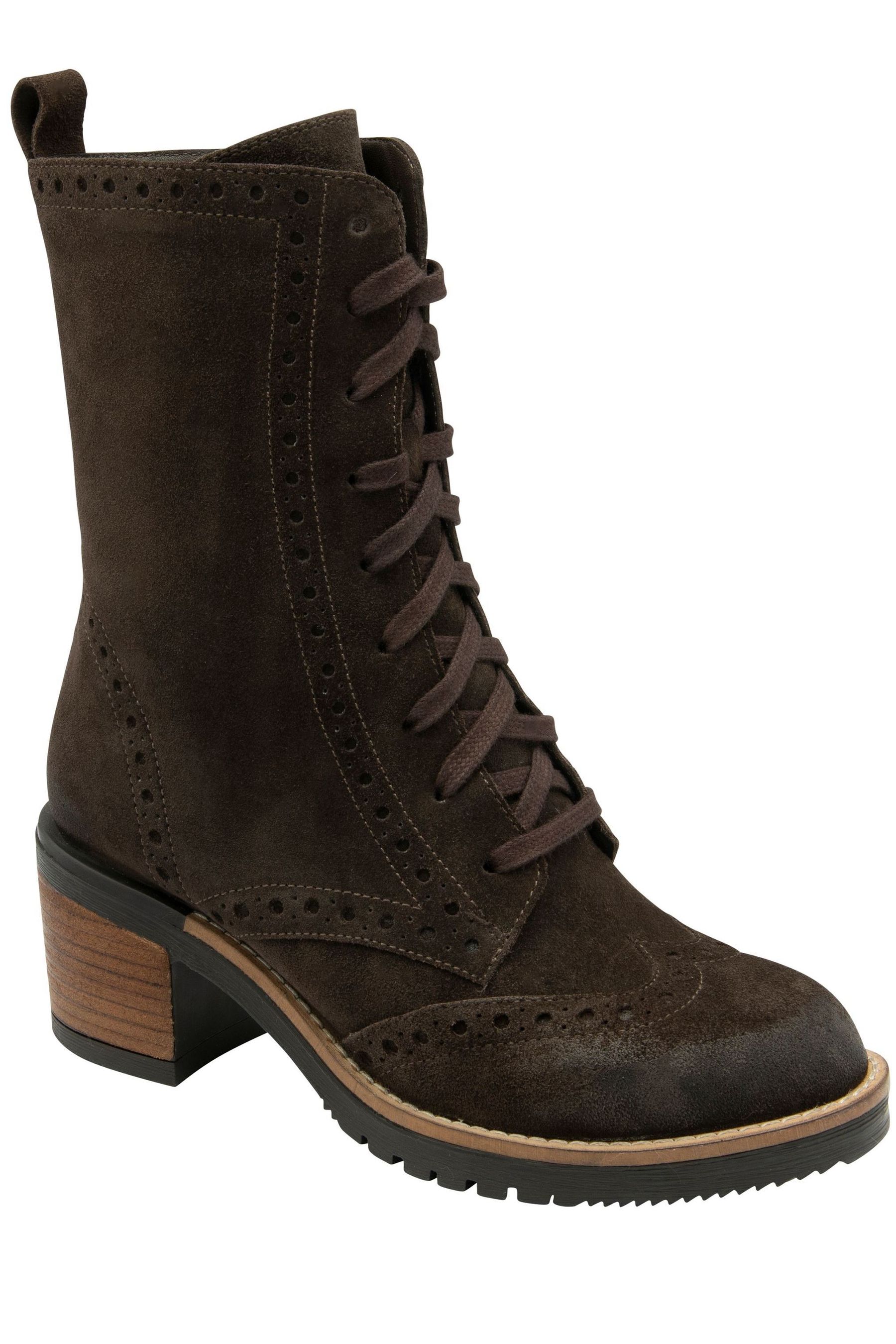 Buy Ravel Brown Suede Zip Up Mid Calf Boots from Next Luxembourg
