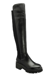 Ravel Black Leather Knee-High Boots - Image 1 of 4