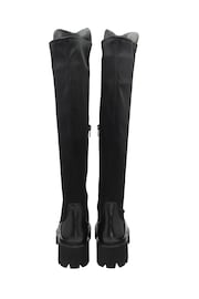 Ravel Black Leather Knee-High Boots - Image 3 of 4