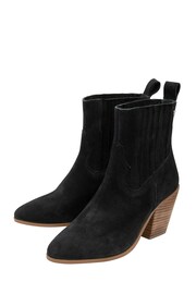 Ravel Black Suede Pull-On Ankle Boots - Image 2 of 4