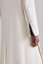 Reiss Cream Clara Atelier Wool and Cashmere Longline Coat - Image 6 of 8