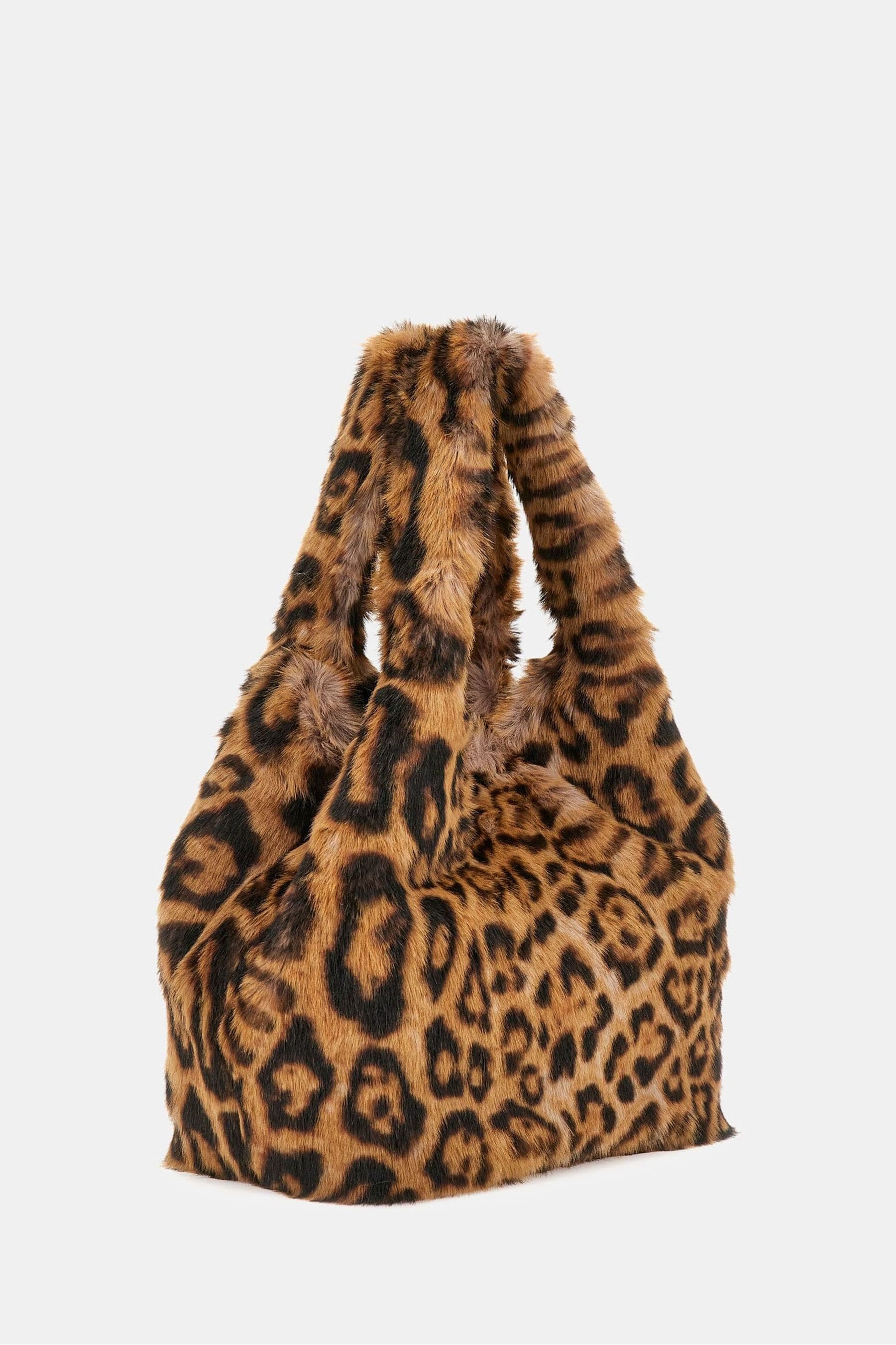 Buy Guess Leopard Print Samia Faux Fur Tote Bag from Next Ireland