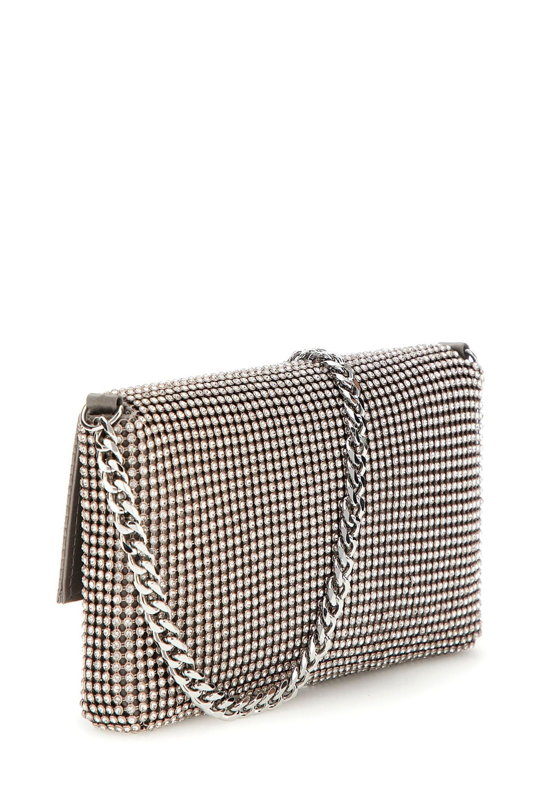 Kaufe Sie Guess Silver Diamante Flap Clutch Bag bei Next Deutschland
