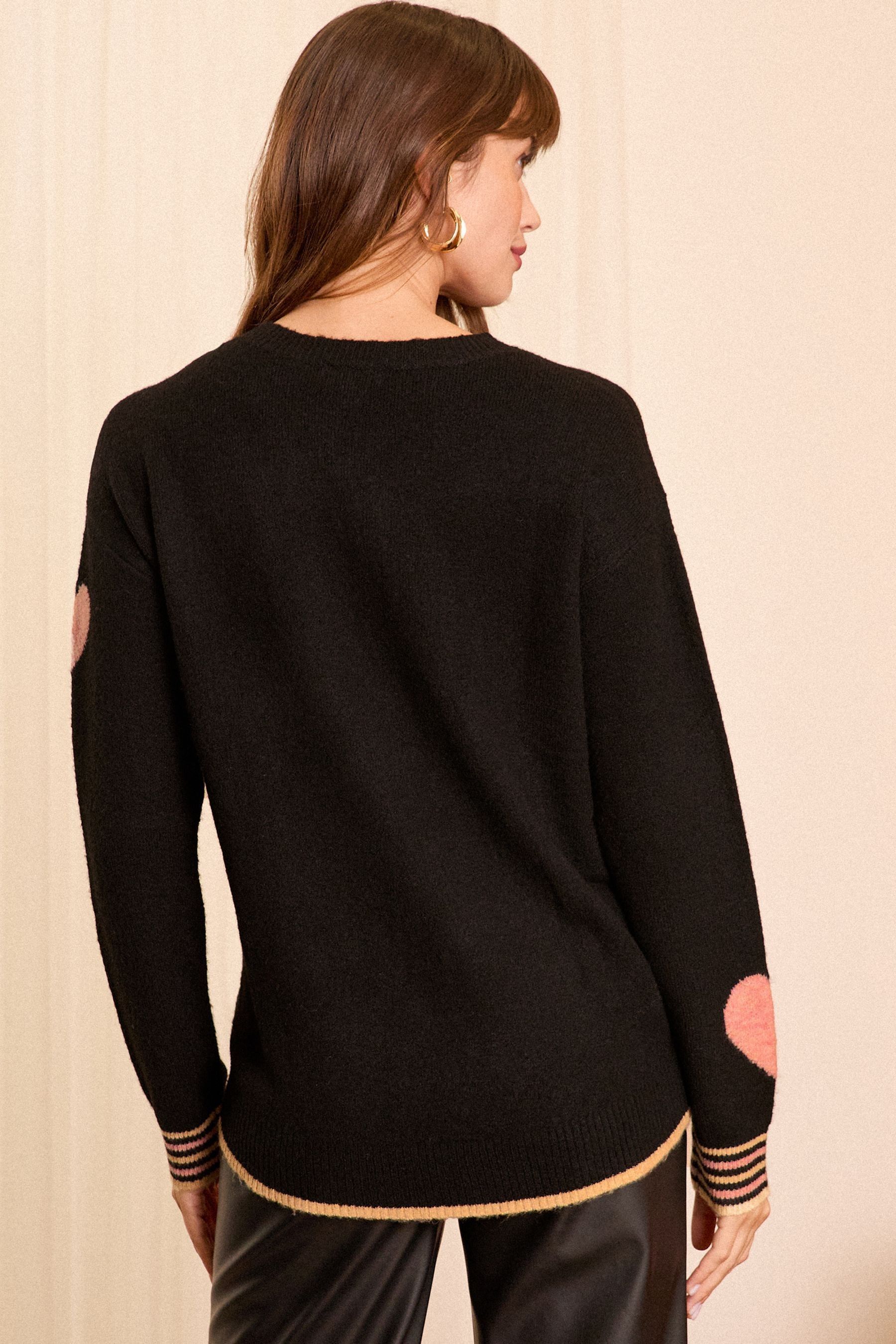 Longline black jumper uk deals