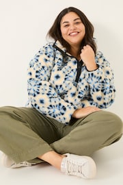 FatFace Ivory Printed Overhead Fleece - Image 7 of 9