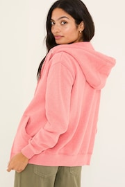 FatFace Blush Pink Amy Zip Through Hoodie - Image 2 of 6